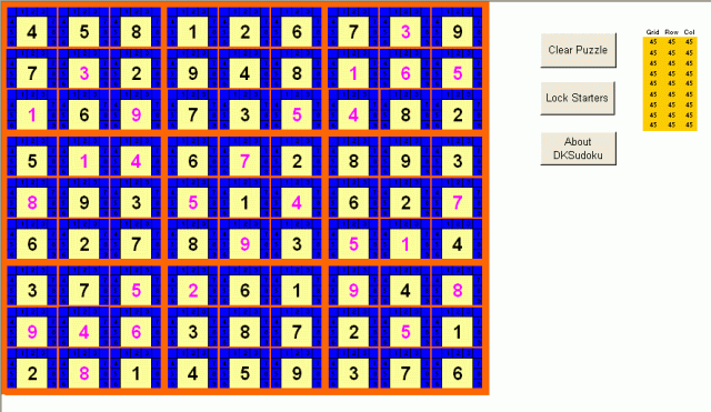 sudoku puzzle in Excel