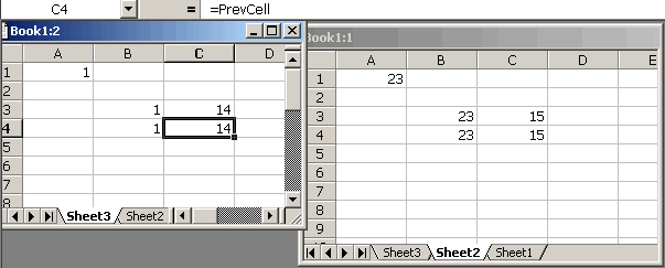 PrevCell used in a formula