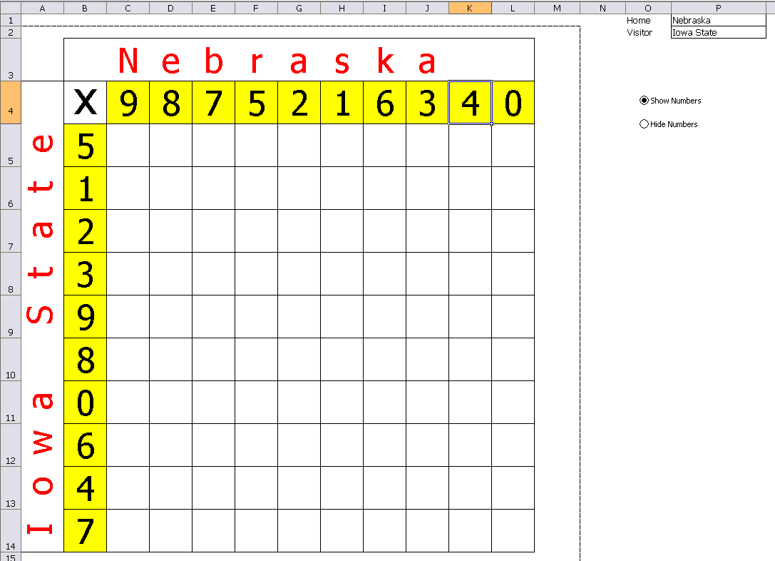 Office Football Pool Daily Dose Of Excel