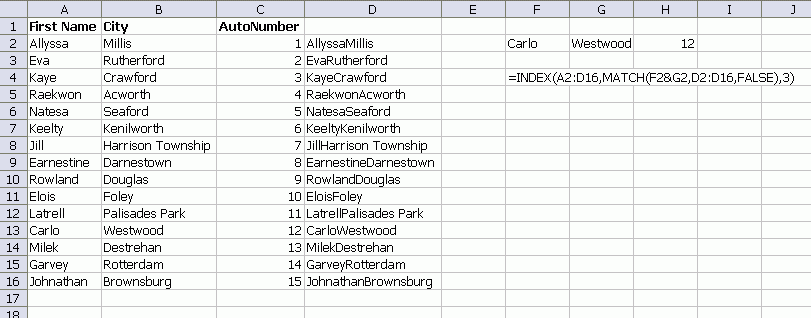 vlookup two columns